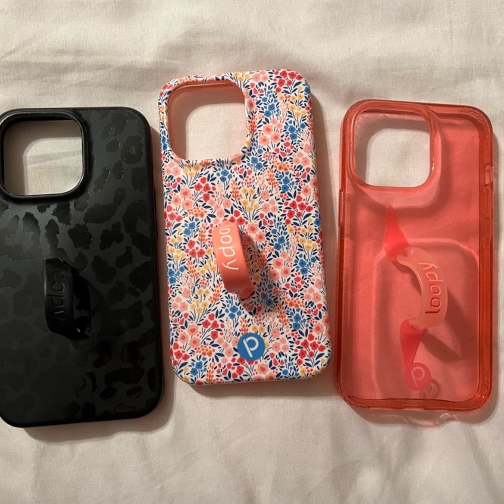 Loopy Clear Pink Case